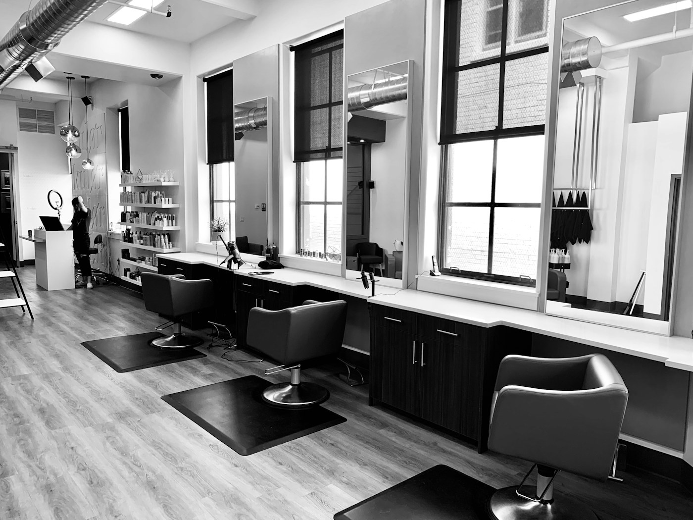 Barbershop interior atmosphere